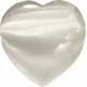 Grand cœur Blanc en Sélénite 6 à 7 cm