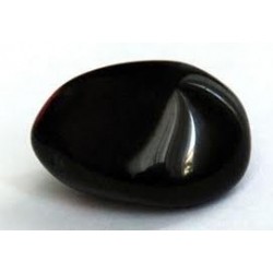 Schwarzer Kieselstein-Obsidian