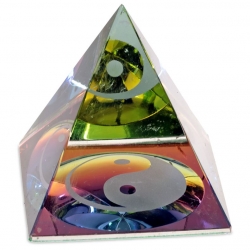 Pyramide Yin Yang cristal