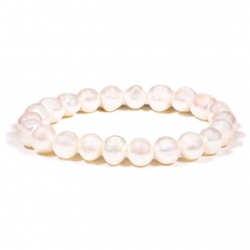 Bracelet Perles blanches