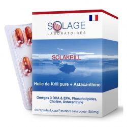SOLAKRILL Oméga 3 EPA & DHA 60 capsules - Huile de Krill