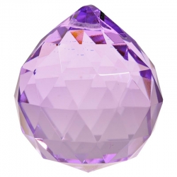 Cristal Arc-en-Ciel - Sphère violette - 5cm