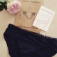 Menstruationshöschen aus Baumwolle - "Colette" schwarz