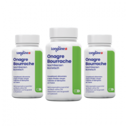 Onagre-Bourrache Bio (Oméga-6) - Cure de 3 mois