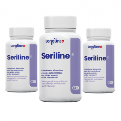 Seriline - Anti-stress - Tryptophane, Magnésium bisglycinate , Chrome, Vitamine B - Cure de 3 mois